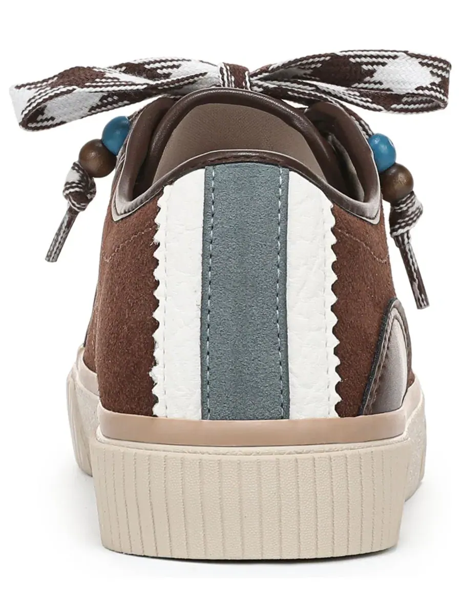 Женские кроссовки на шнуровке лазурного цвета Blowfish Malibu, Espresso Faux Suede — изображение 3 из 5, бежевый