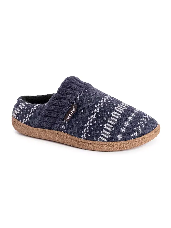 Мужские тапочки Marcel, темно-синие, M (10-11) Muk Luks — изображение 1 из 7, синий