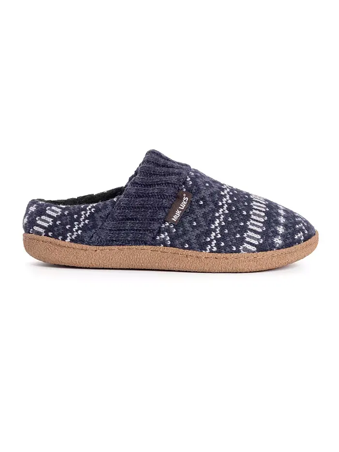 Мужские тапочки Marcel, темно-синие, M (10-11) Muk Luks — изображение 2 из 7, синий