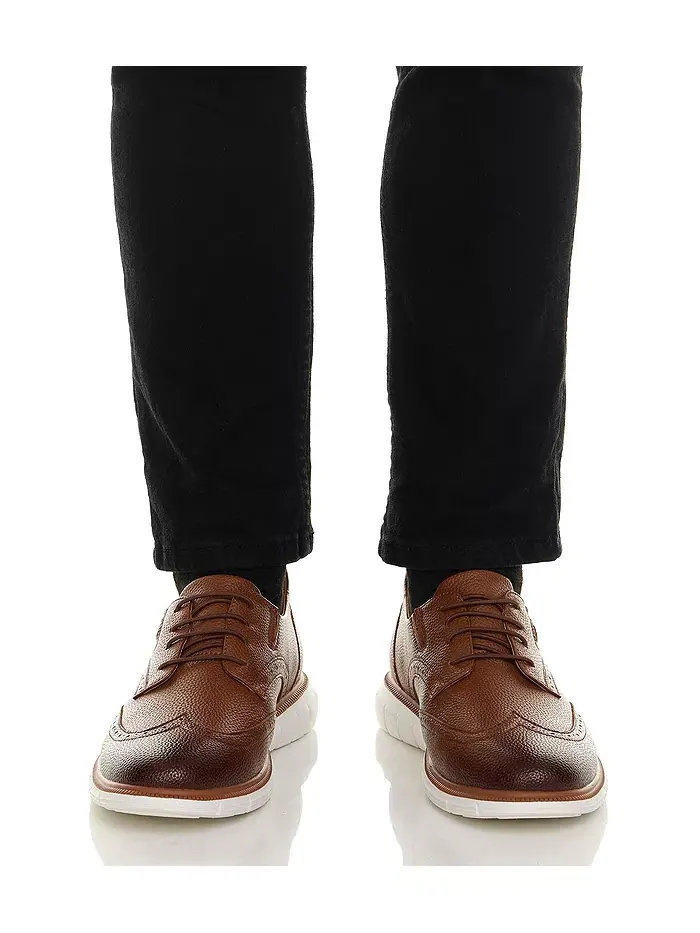 Hill Street Оксфорды Wingtip с технологией Hands-Free Slip On из кожи Marc Joseph New York — изображение 7 из 8, коньячный
