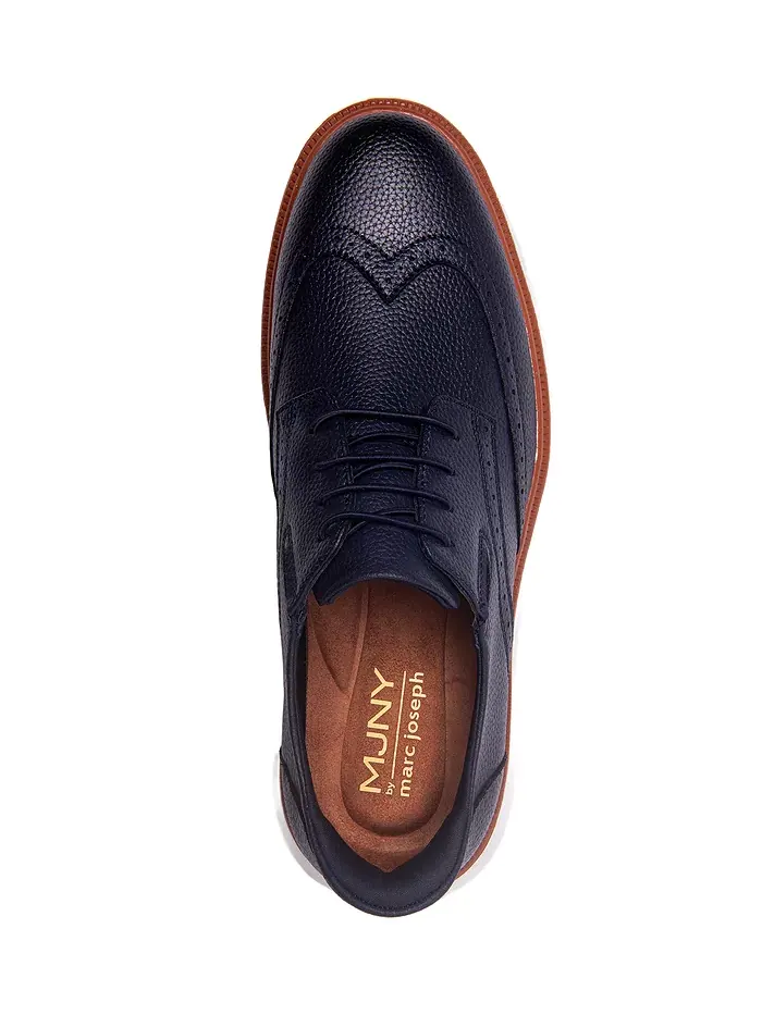 Hill Street технология Hands-Free Slip On кожаные оксфорды Wingtip Marc Joseph New York — изображение 5 из 5, синий