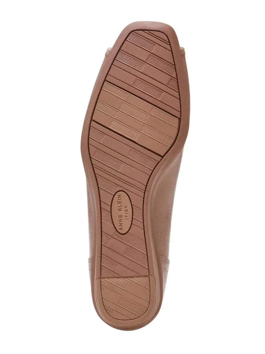 Туфли-лодочки с открытым носком Waylynn Peep-Toe Wedge Pumps Anne Klein — изображение 5 из 7, нюдовый
