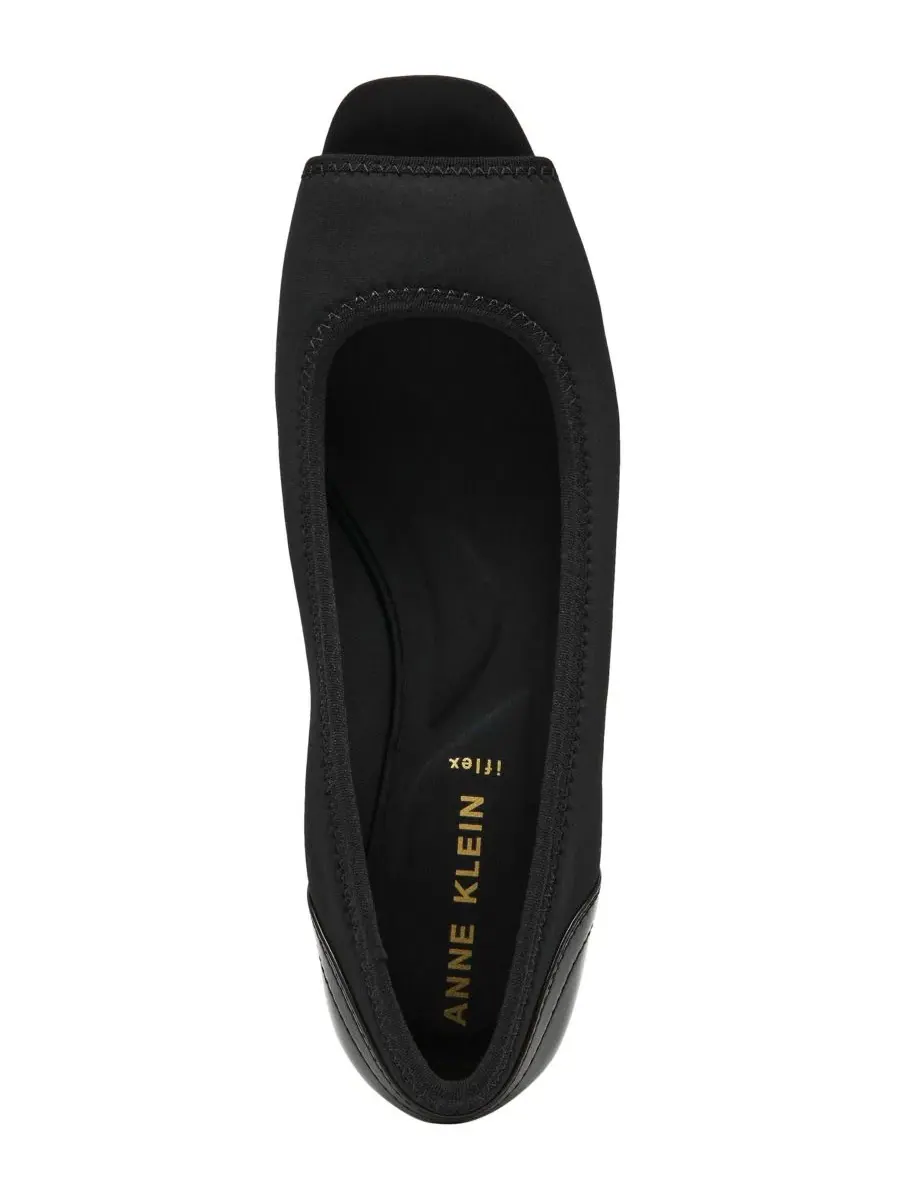 Туфли-лодочки с открытым мысом Waylynn на танкетке Anne Klein — изображение 4 из 7, черный