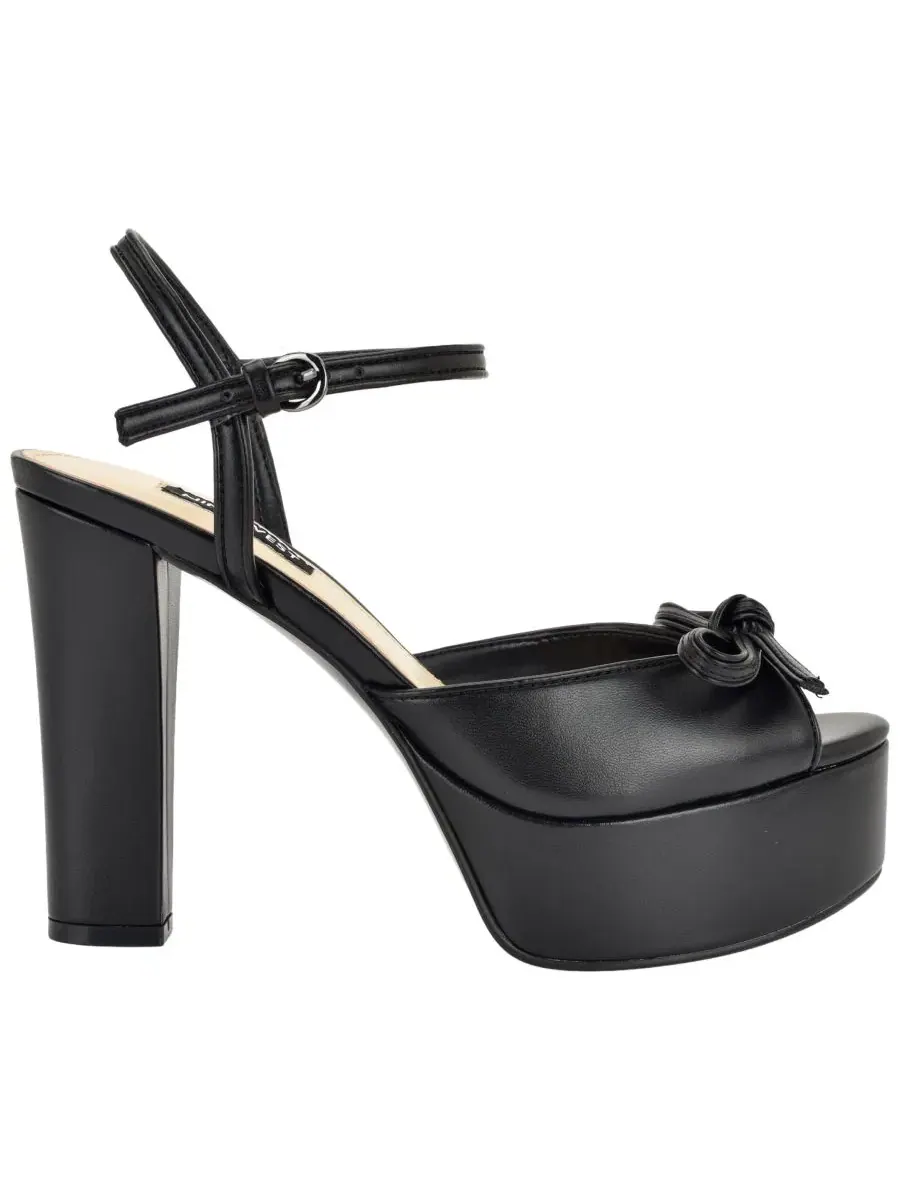 Босоножки на платформе с заостренным мысом Nessle Nine West — изображение 2 из 5, черный