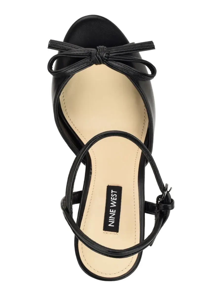 Босоножки на платформе с заостренным мысом Nessle Nine West — изображение 4 из 5, черный