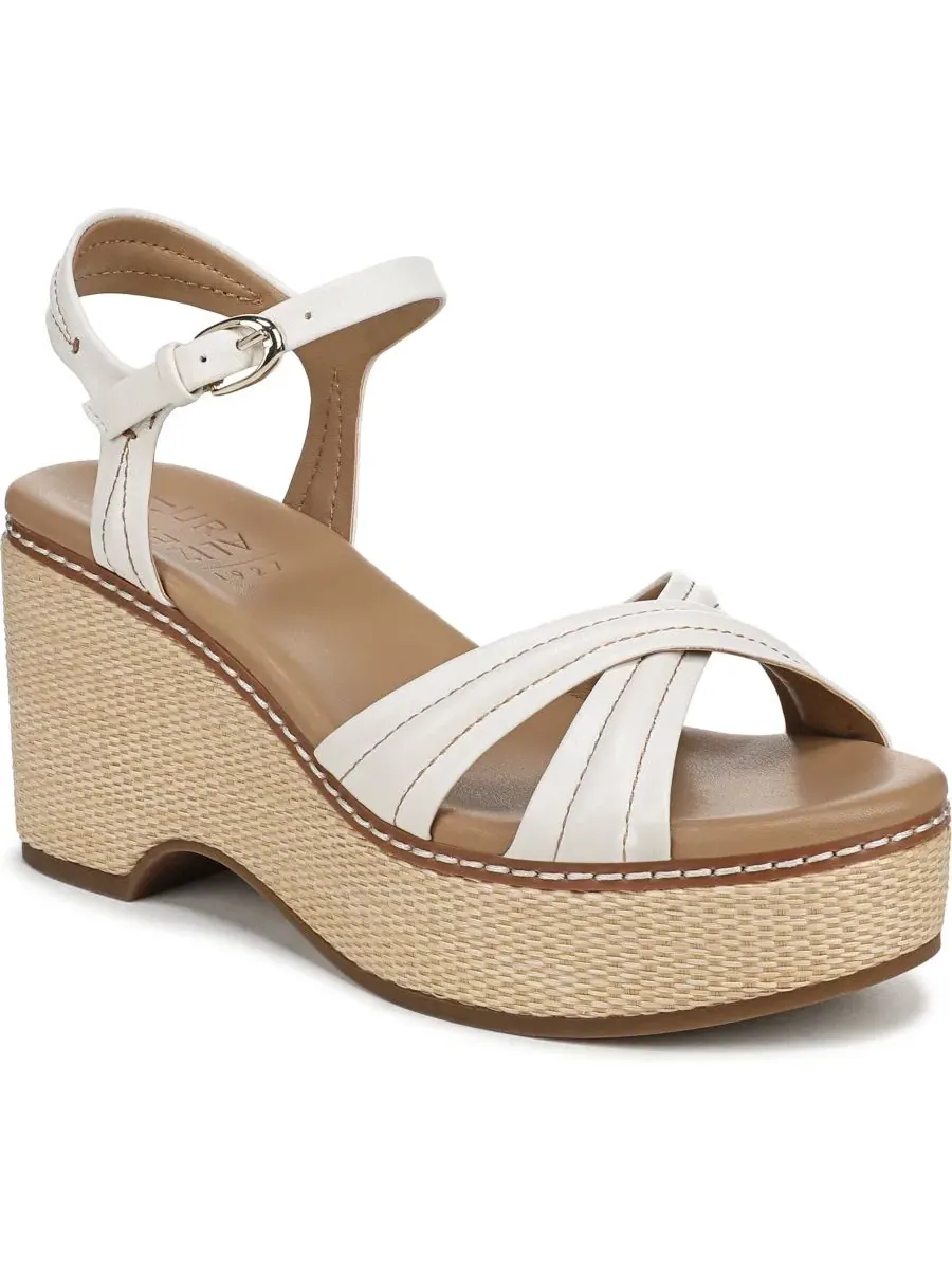 Босоножки на танкетке Dovie Strappy Wedge Heel Naturalizer — изображение 1 из 5, белый