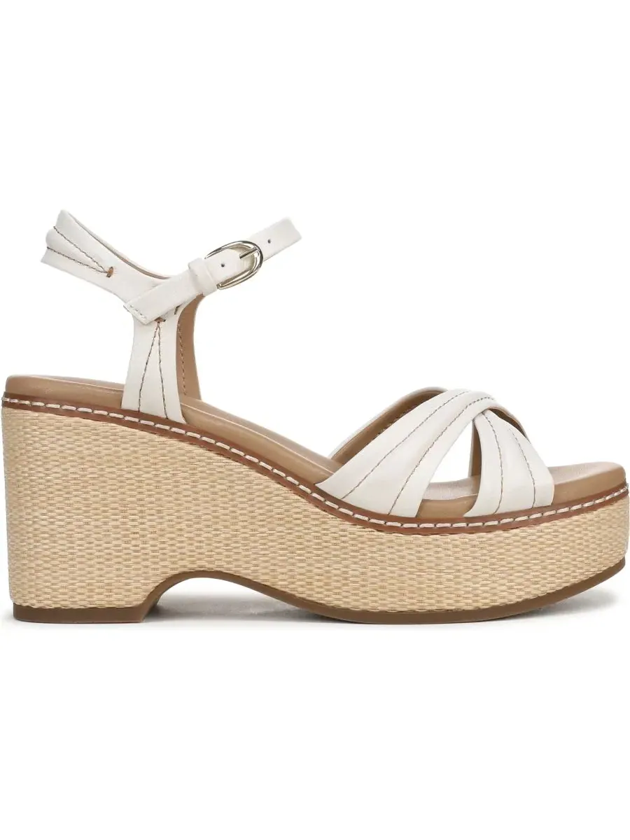 Босоножки на танкетке Dovie Strappy Wedge Heel Naturalizer — изображение 2 из 5, белый