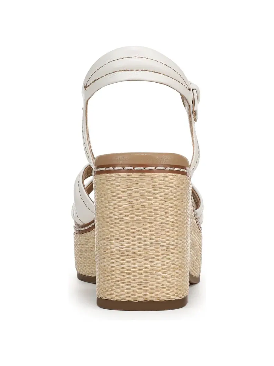 Босоножки на танкетке Dovie Strappy Wedge Heel Naturalizer — изображение 3 из 5, белый