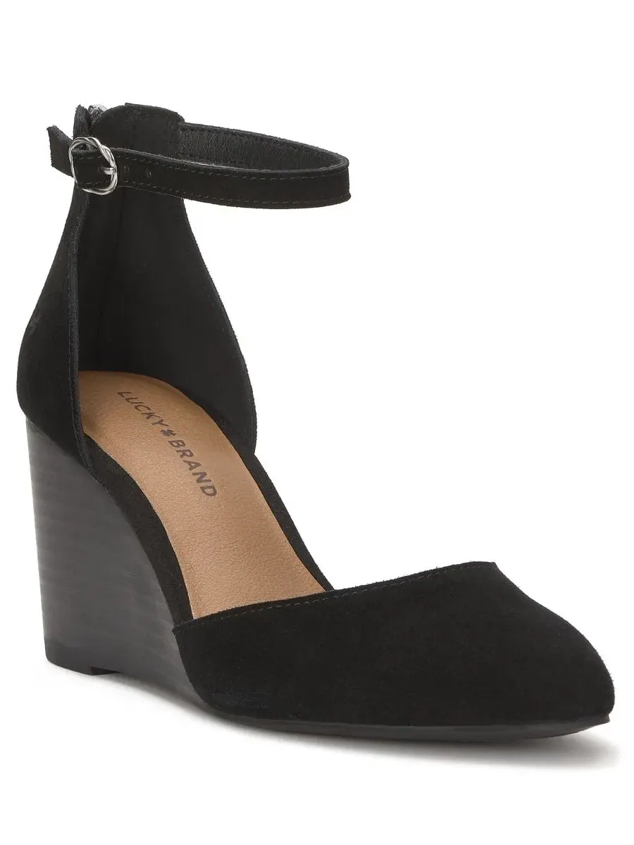 Туфли-лодочки Lucky Brand Nitika на танкетке — изображение 1 из 5, черный