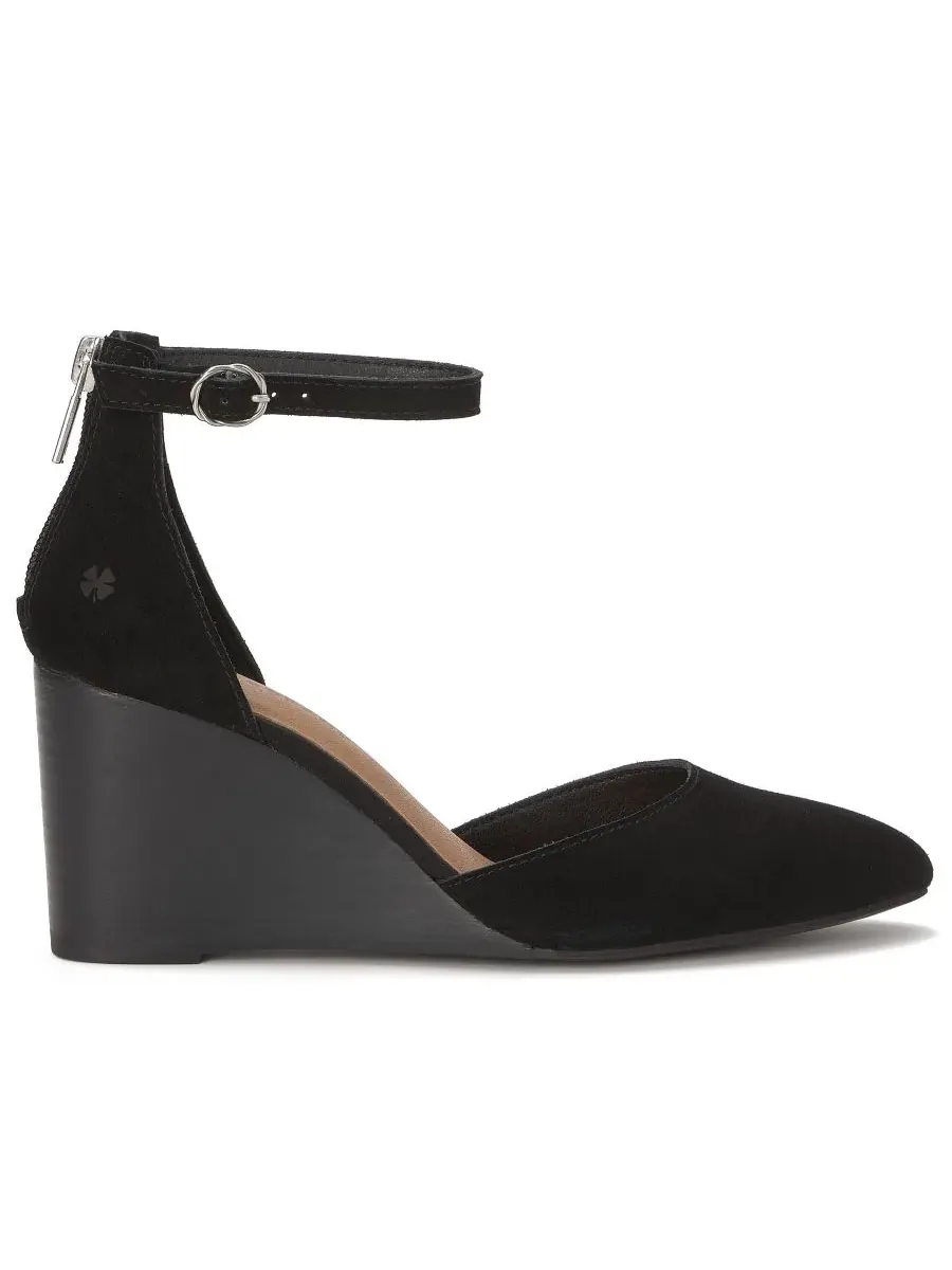 Туфли-лодочки Lucky Brand Nitika на танкетке — изображение 2 из 5, черный