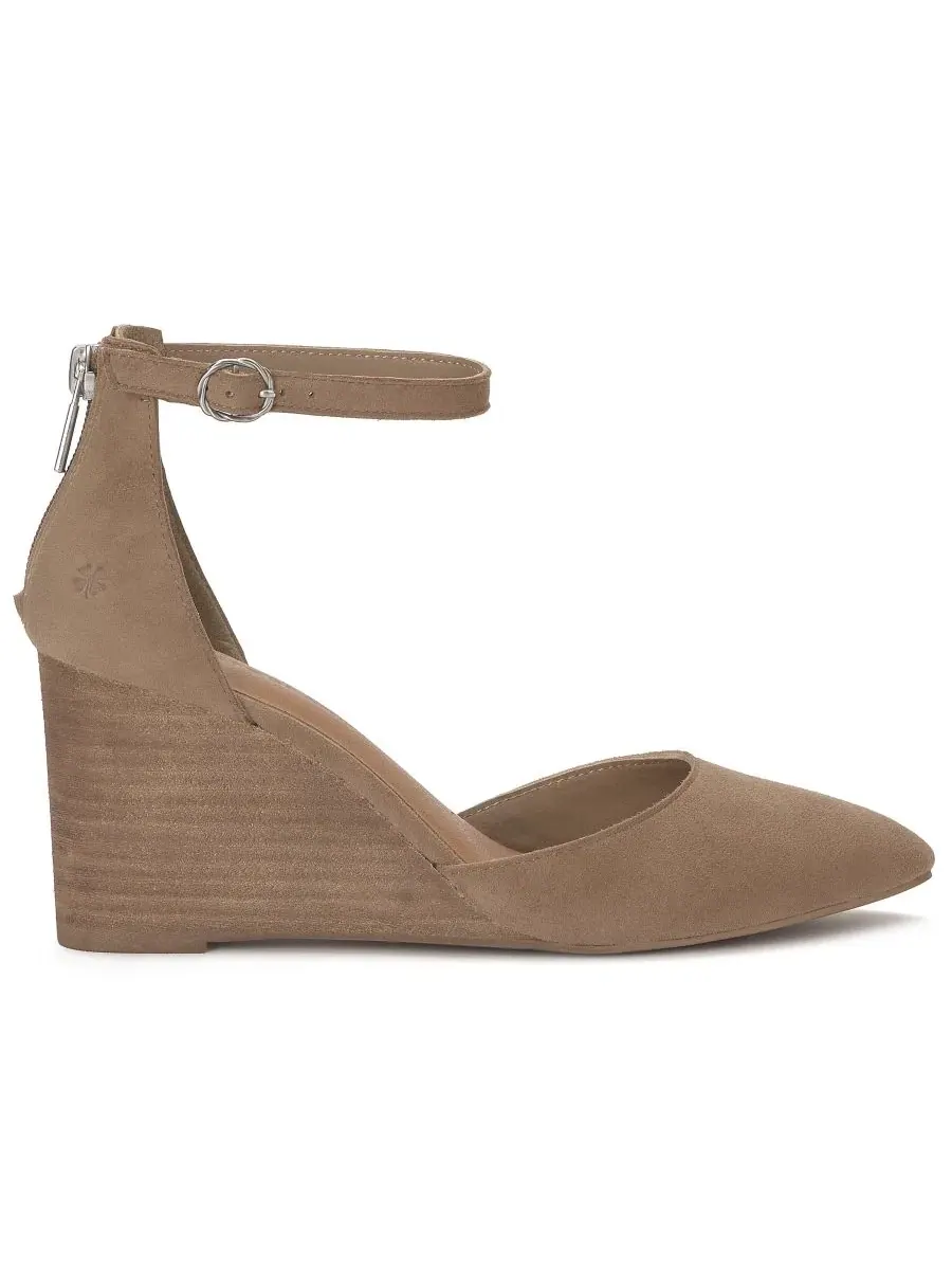 Туфли-лодочки Nitika на танкетке Lucky Brand, Porcini Suede — изображение 2 из 5