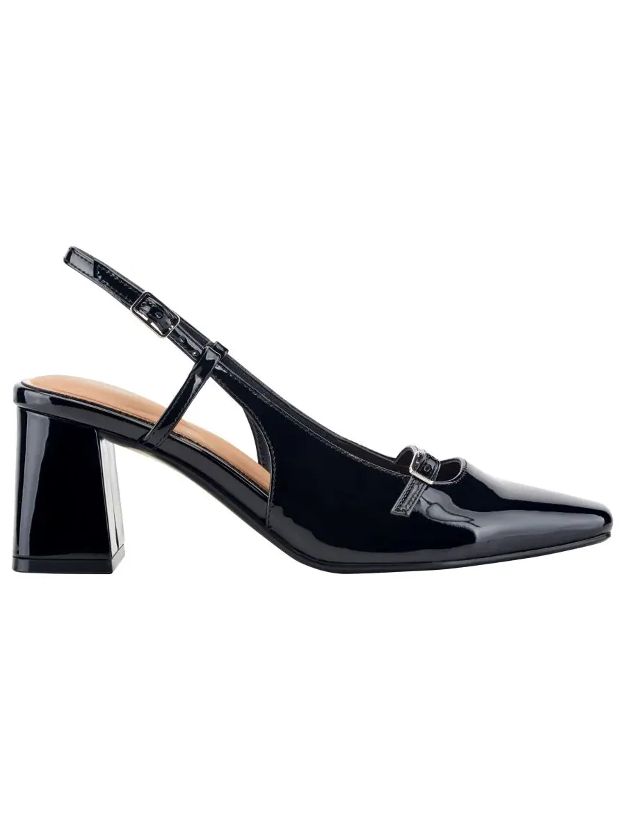 Туфли-лодочки с ремешком и каблуком-блоком, модель Darby Slingback Mary Jane Rockport — изображение 2 из 5, черный