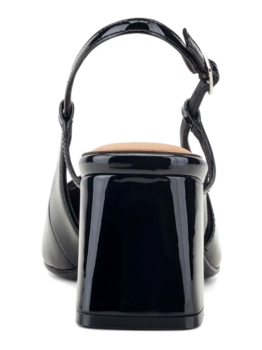 Туфли-лодочки с ремешком и каблуком-блоком, модель Darby Slingback Mary Jane Rockport — изображение 3 из 5, черный