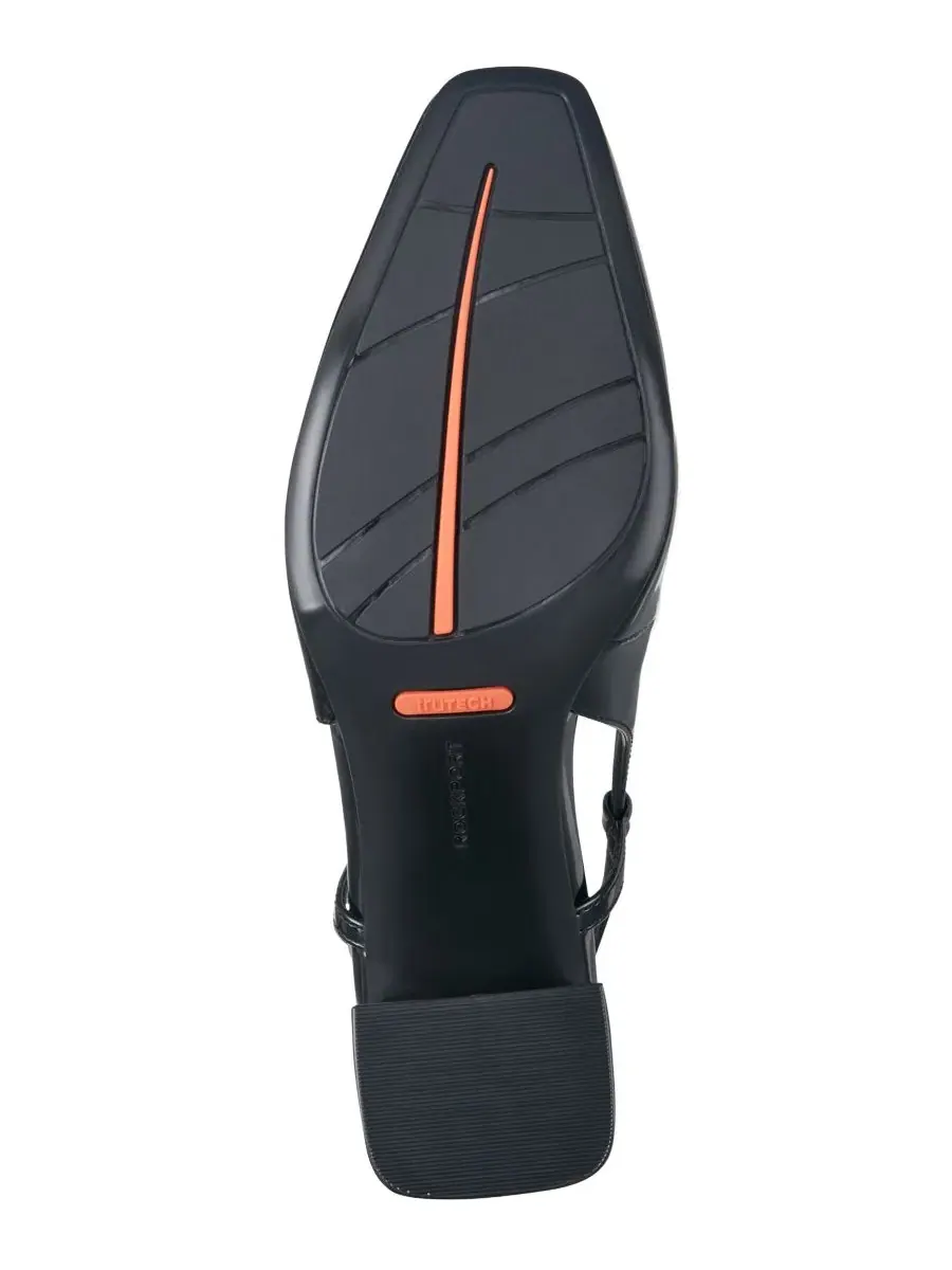 Туфли-лодочки с ремешком и каблуком-блоком, модель Darby Slingback Mary Jane Rockport — изображение 5 из 5, черный