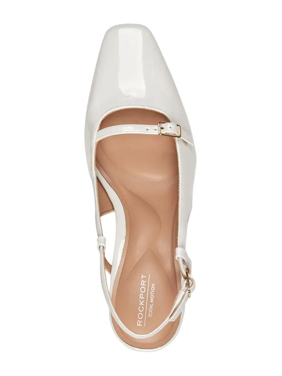 Туфли-мэри джейн на каблуке, модель Darby Slingback Rockport — изображение 4 из 5, белый