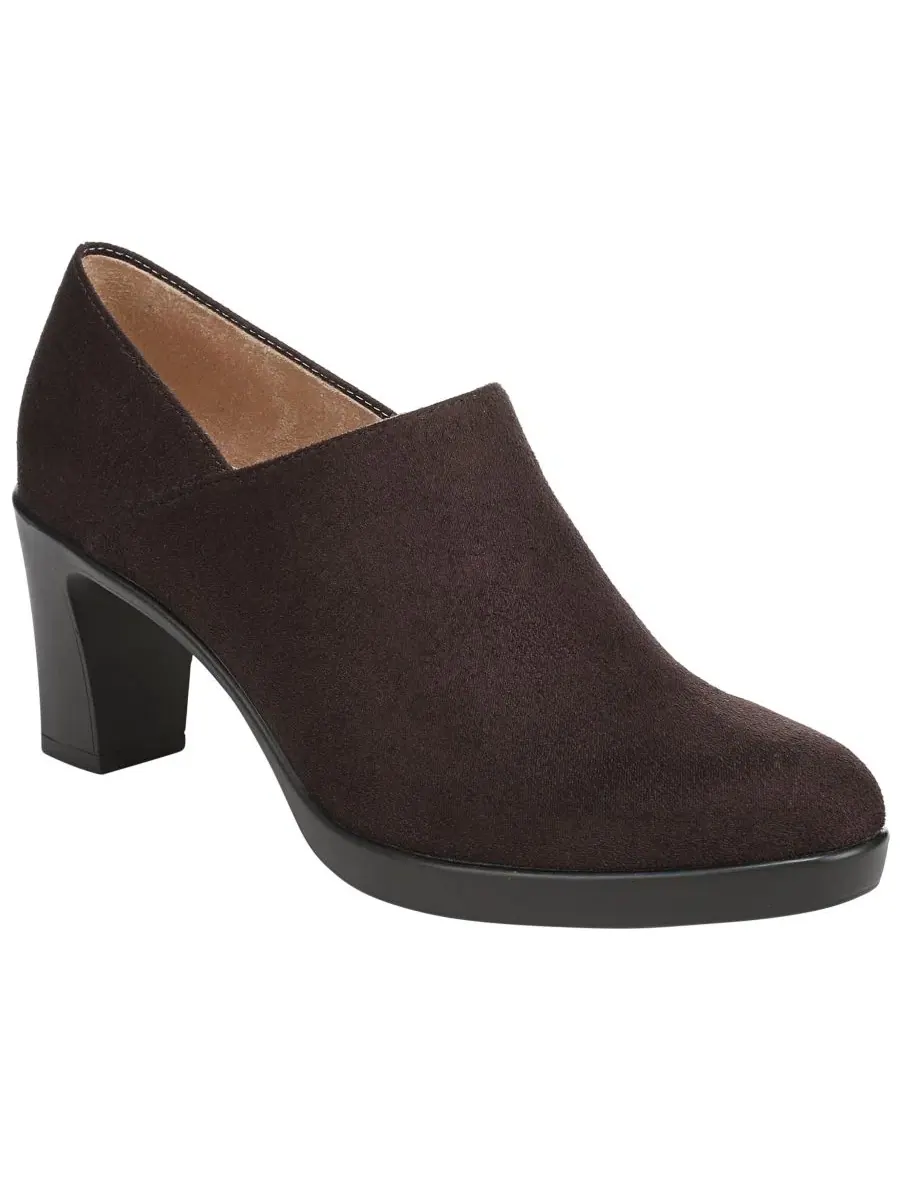 Туфли-лодочки на устойчивом каблуке LifeStride, Dark Chocolate Microsuede — изображение 1 из 5