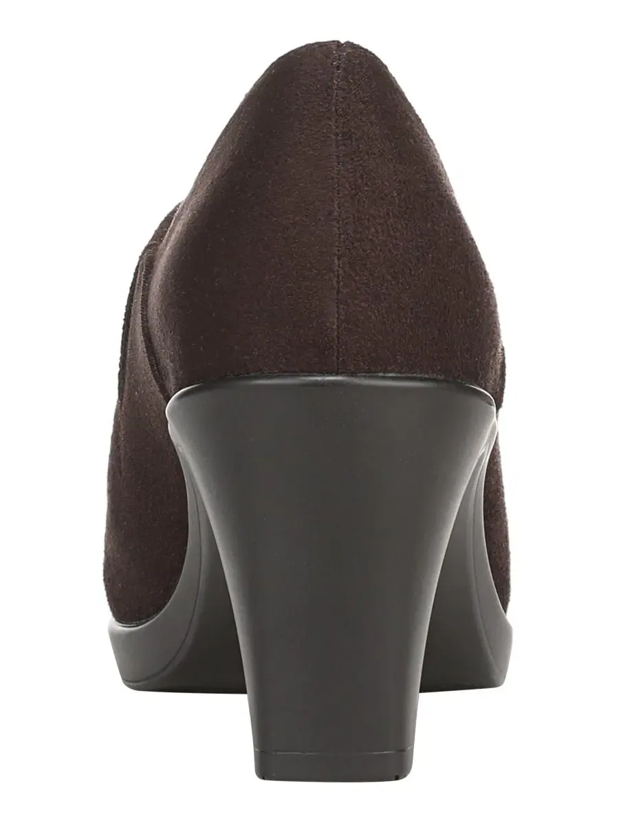 Туфли-лодочки на устойчивом каблуке LifeStride, Dark Chocolate Microsuede — изображение 3 из 5