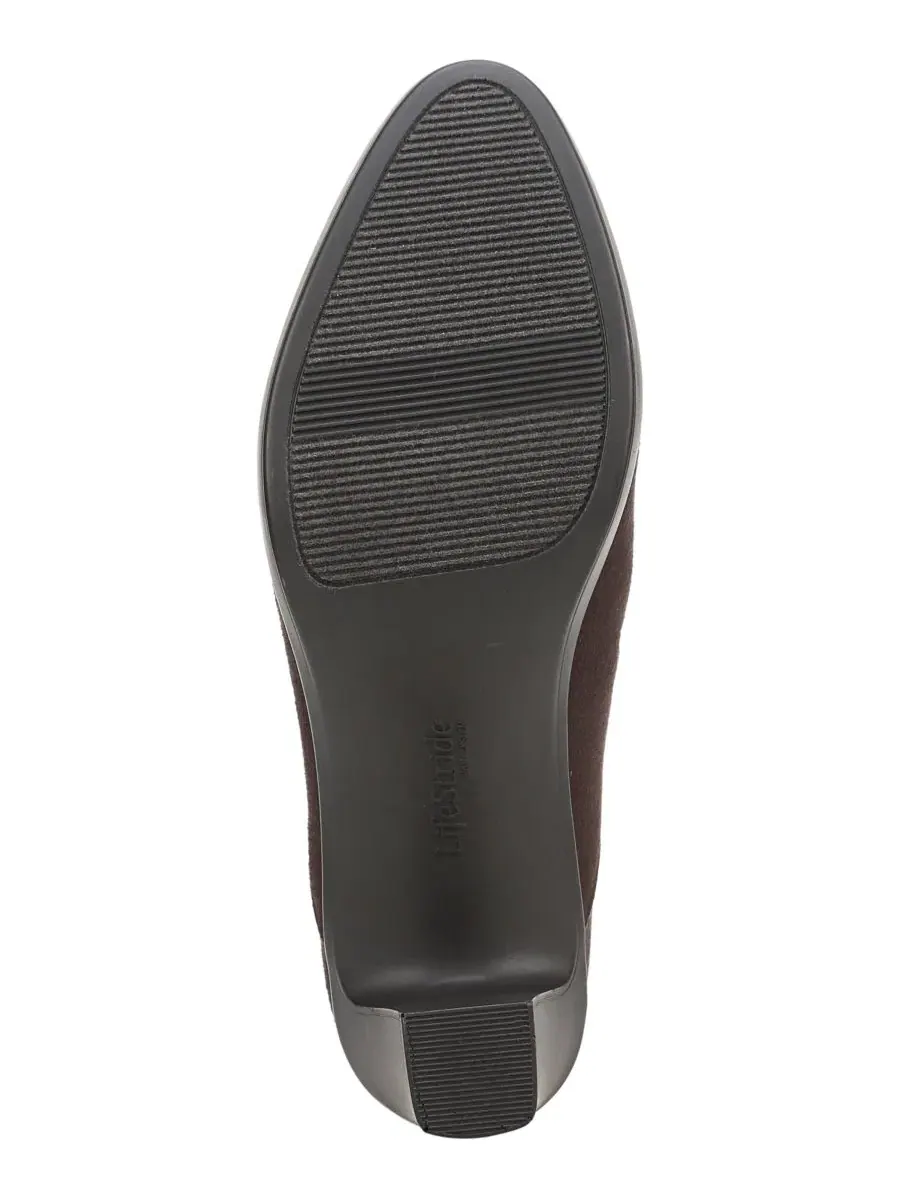 Туфли-лодочки на устойчивом каблуке LifeStride, Dark Chocolate Microsuede — изображение 5 из 5