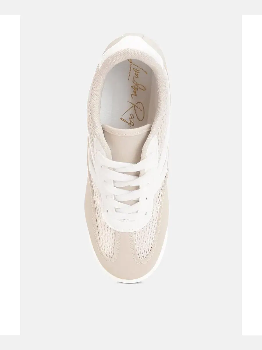 Женские кроссовки с закрытым носком и шнуровкой Tibala Padded Collar Lace-Up Sneakers London Rag — изображение 4 из 6