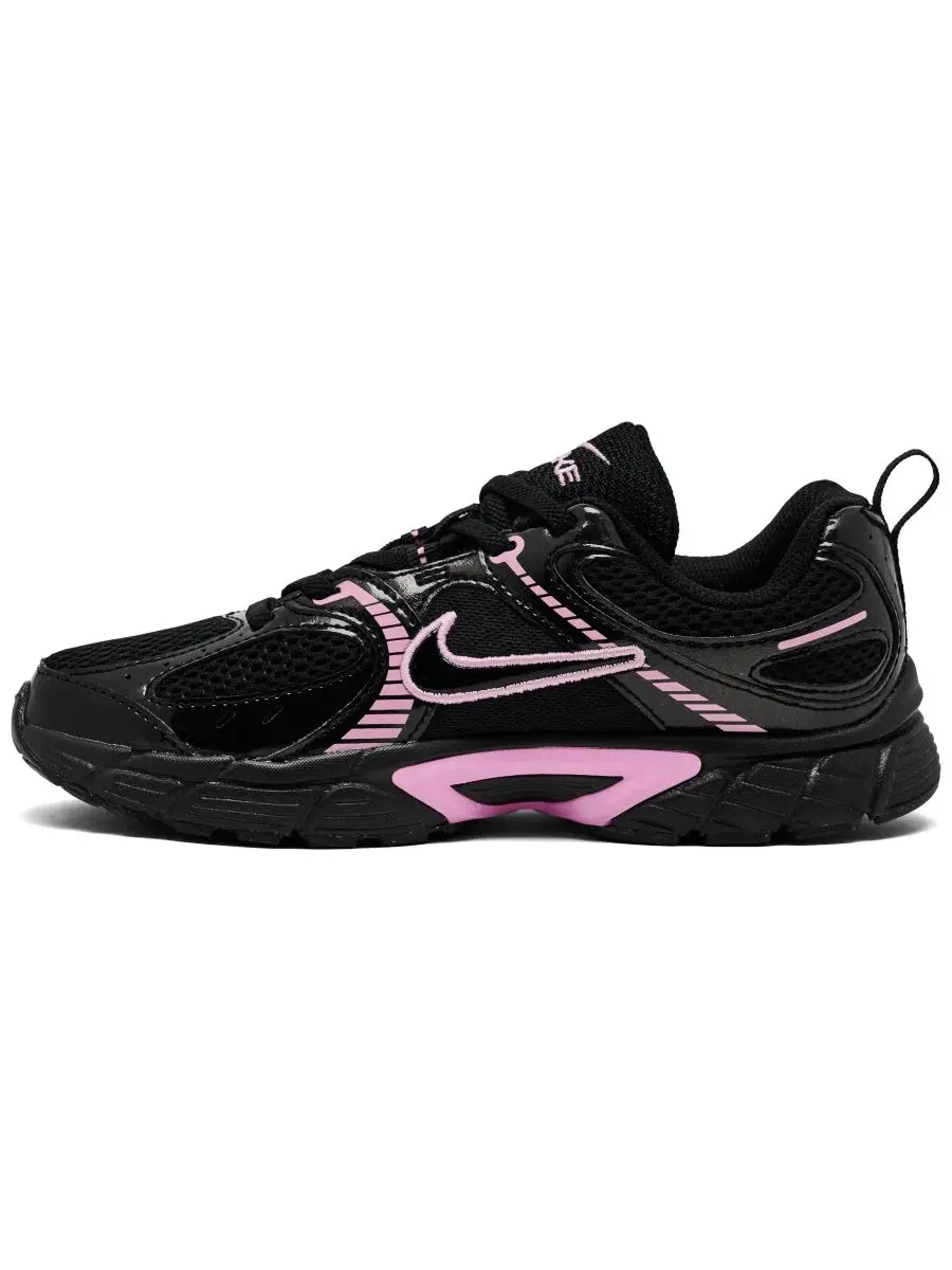 Кроссовки детские с эластичными шнурками V5 RNR Nike — изображение 2 из 6, черный розовый