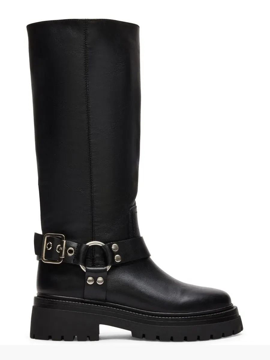 Ботинки-челси на платформе с люверсами, модель Everest Steve Madden — изображение 2 из 7, черный