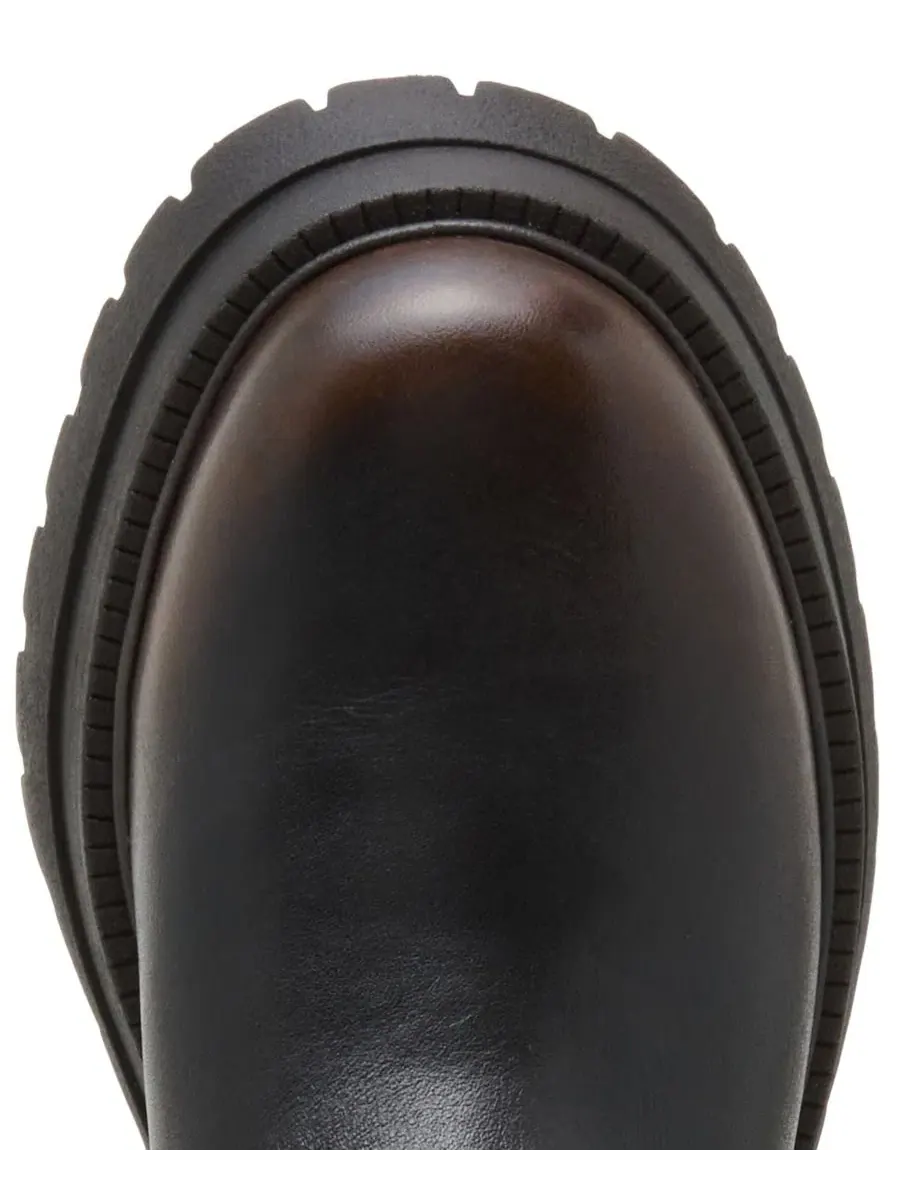 Ботинки Steve Madden Everest Platform Lug-Sole Engineer Tall — изображение 4 из 7, коричневый