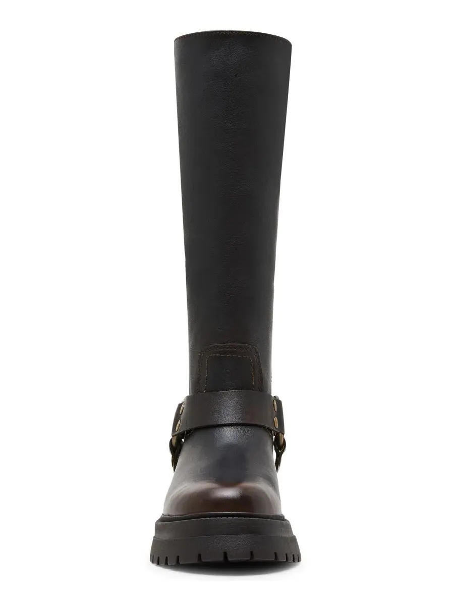 Ботинки Steve Madden Everest Platform Lug-Sole Engineer Tall — изображение 7 из 7, коричневый