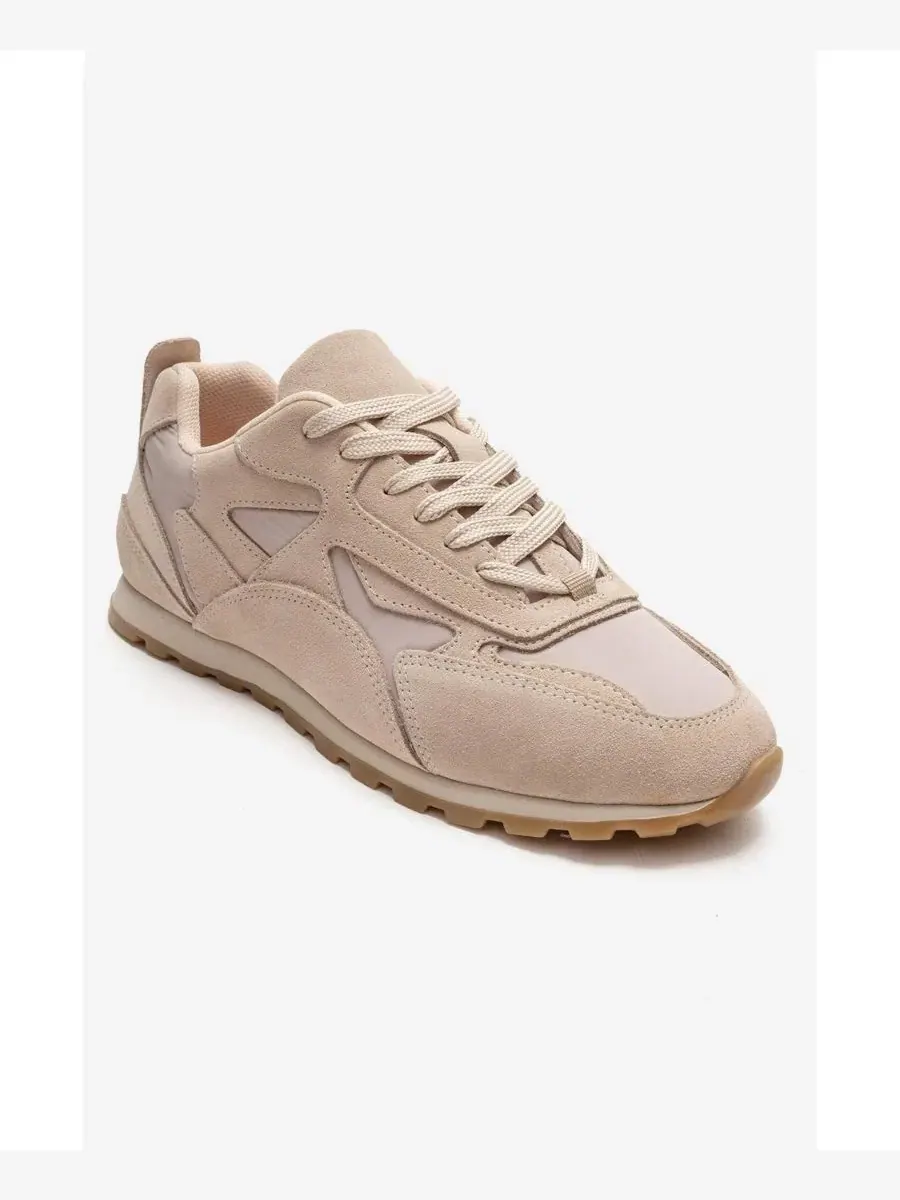 Кроссовок из замши Sahra Leather Sneaker Forever & Always Shoes — изображение 1 из 6, бежевый