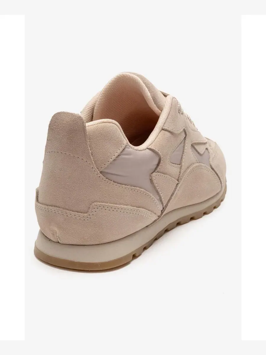Кроссовок из замши Sahra Leather Sneaker Forever & Always Shoes — изображение 3 из 6, бежевый