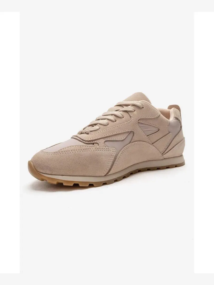 Кроссовок из замши Sahra Leather Sneaker Forever & Always Shoes — изображение 6 из 6, бежевый