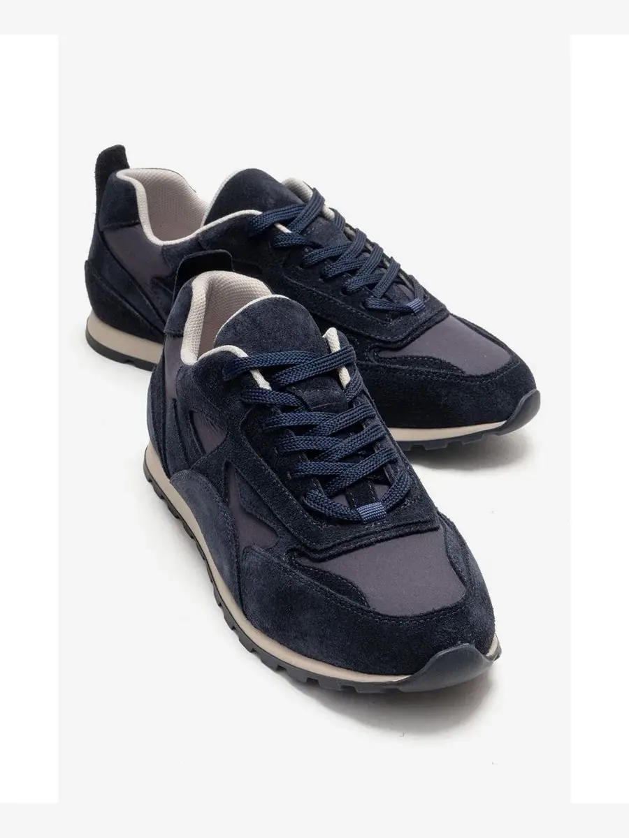 Кроссовки женские из замши Sahra Leather Sneaker Forever & Always Shoes — изображение 5 из 6, темно-синий