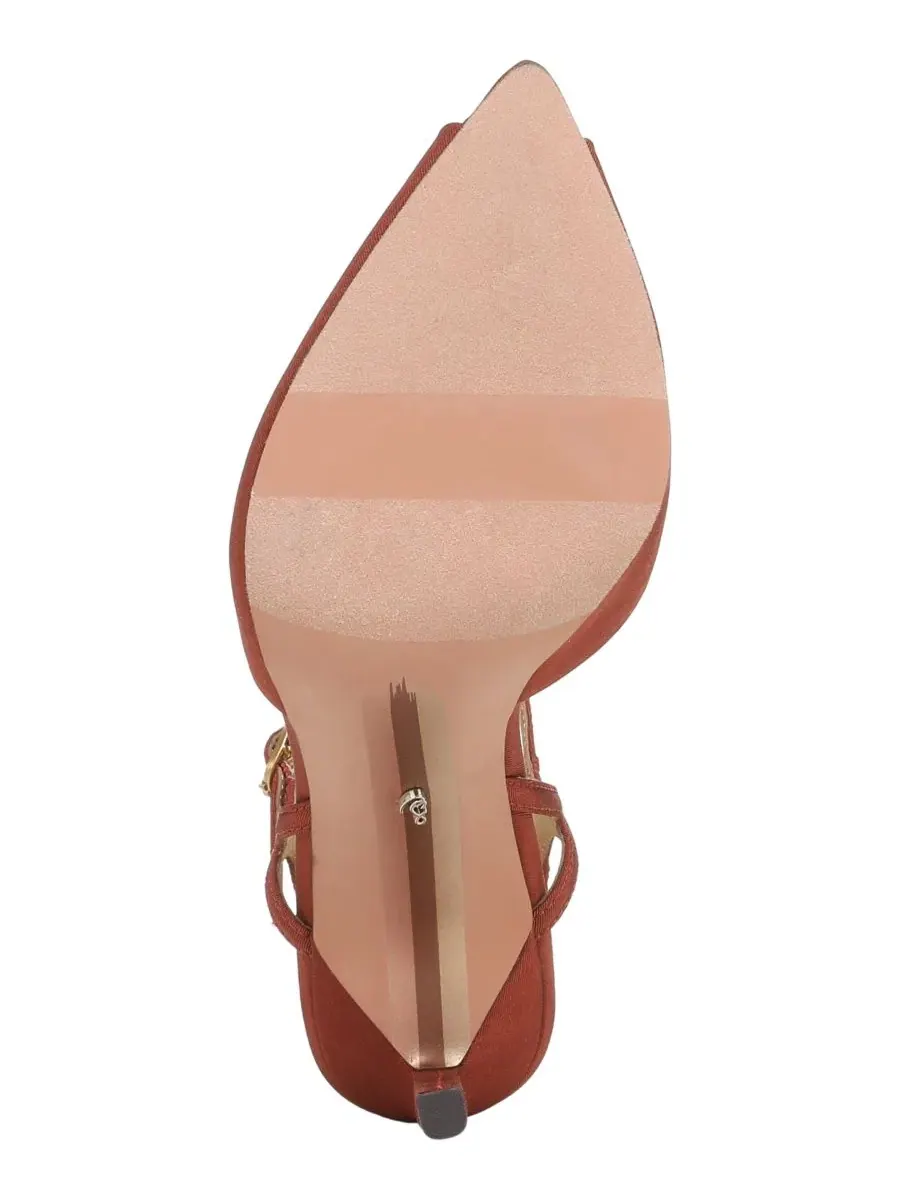 Туфли-лодочки Tinslie на каблуке Sam Edelman, Ginger Copper Satin Fabric — изображение 5 из 5