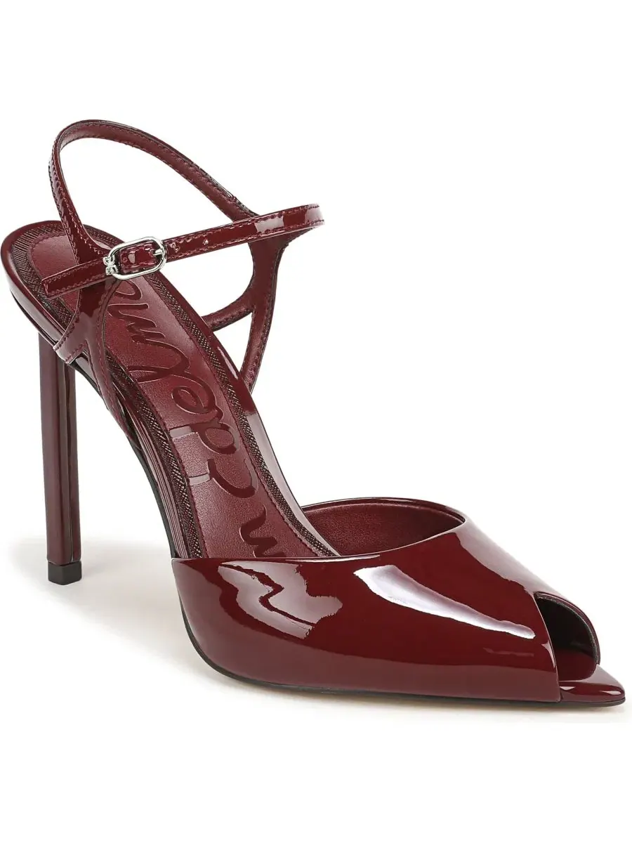 Туфли-лодочки Tinslie на каблуке-шпильке Sam Edelman, French Merlot Patent Leather — изображение 1 из 5