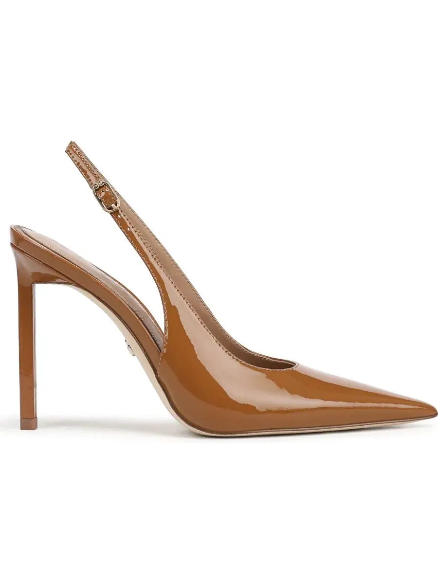 Туфли Tegan Slingback на каблуке Sam Edelman — изображение 2 из 5, бежевый