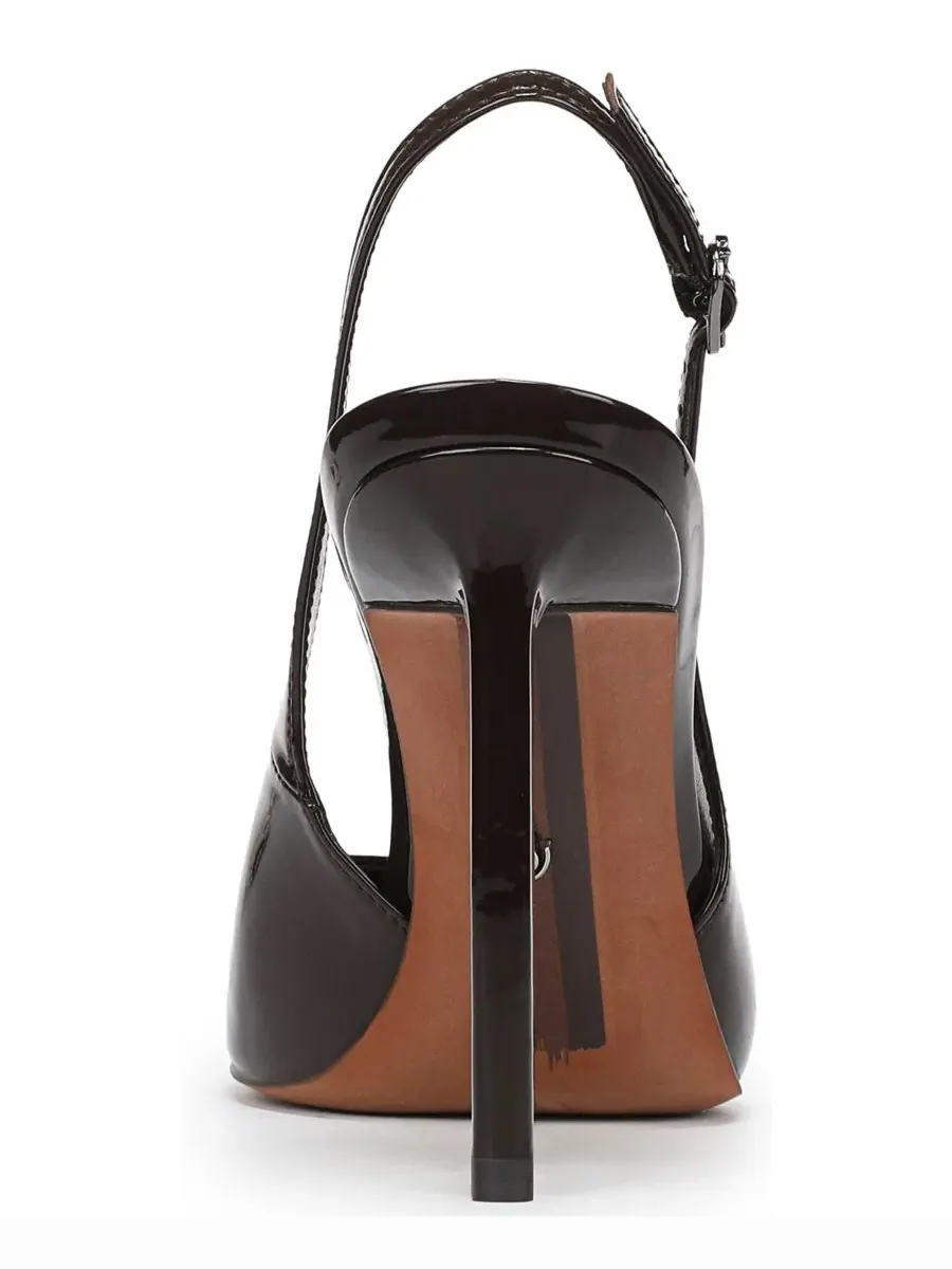 Туфли-лодочки Tegan Slingback Sam Edelman, Rich Chocolate Patent Leather — изображение 3 из 5