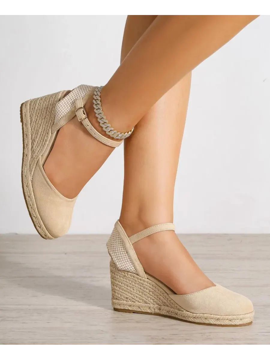 Женские эспадрильи-клинья с закрытым носком Marlene Jute-Wrapped Closed Toe BERNESS — 6