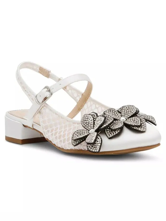 Туфли Sofya Mesh Flats с цветами для маленьких и больших девочек Betsey Johnson