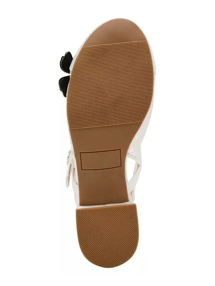 Туфли Sofya Mesh Flats с цветами для маленьких и больших девочек Betsey Johnson — изображение 5 из 5, белый