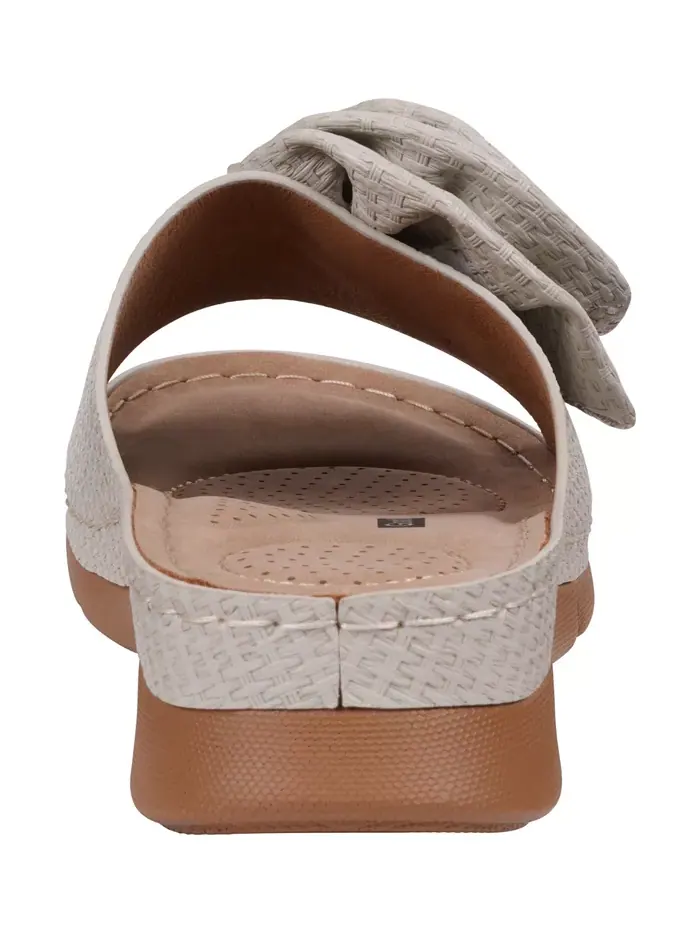 Женские плоские сандалии Honey Flower Rosette GC Shoes — изображение 3 из 5, серый