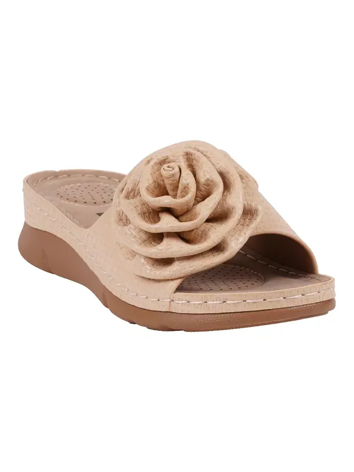 Женские плоские сандалии Honey Flower Rosette GC Shoes — изображение 1 из 5, прозрачный