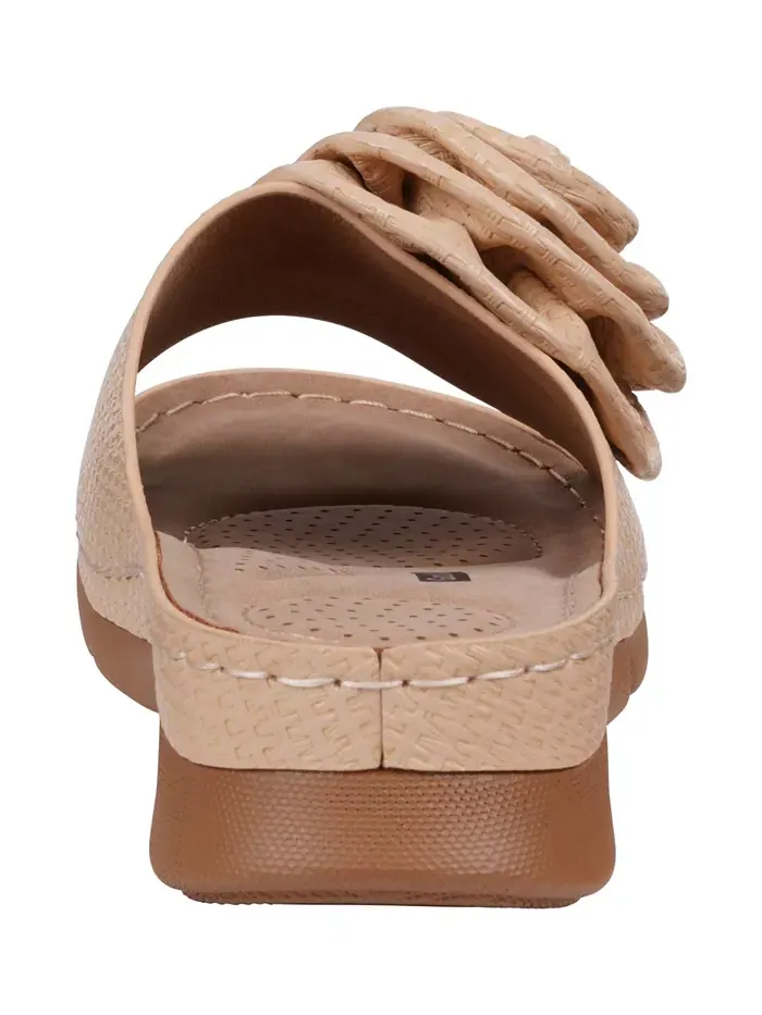 Женские плоские сандалии Honey Flower Rosette GC Shoes — изображение 3 из 5, прозрачный