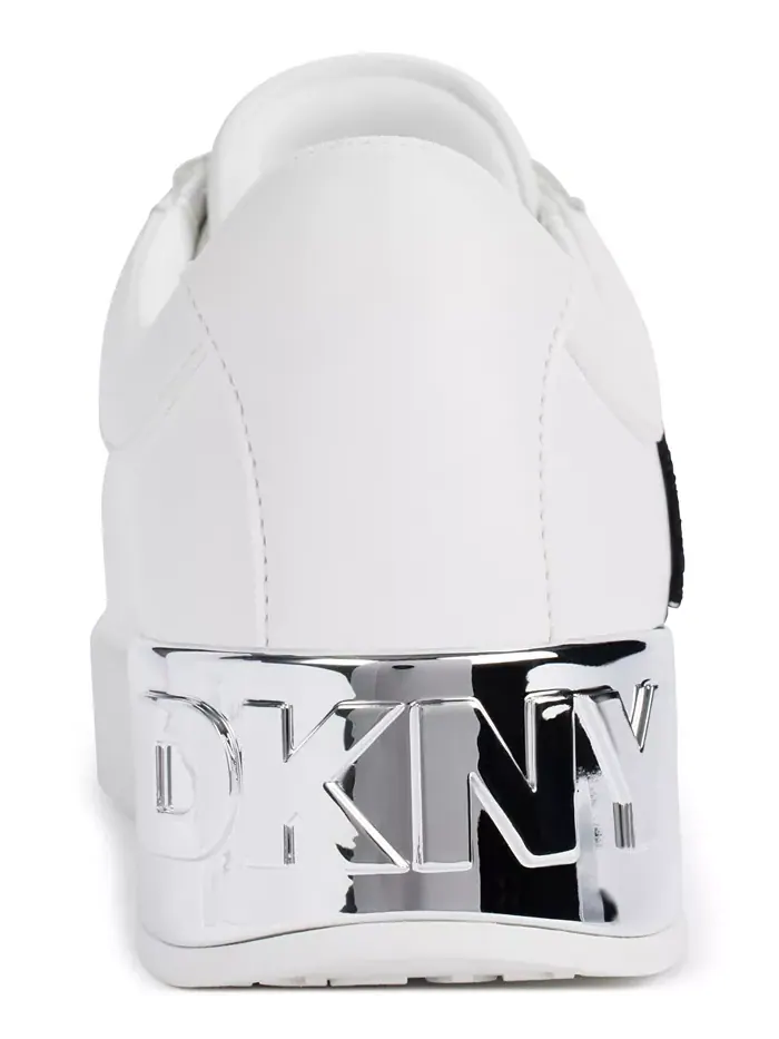 Женские кроссовки Maben Varsity на шнуровке DKNY — изображение 3 из 5, белый