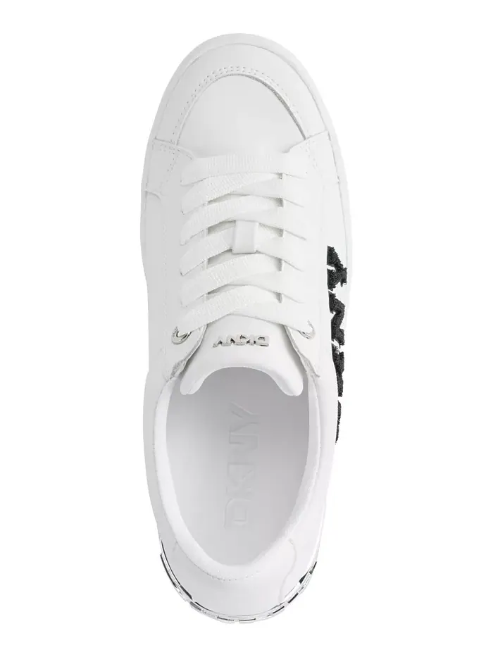 Женские кроссовки Maben Varsity на шнуровке DKNY — изображение 4 из 5, белый