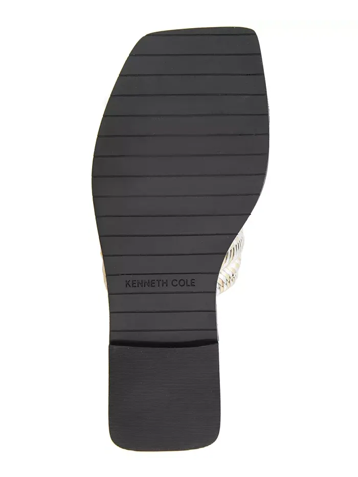 Женские сандалии Andarna Flat Kenneth Cole New York — изображение 5 из 8, серебристый золотистый
