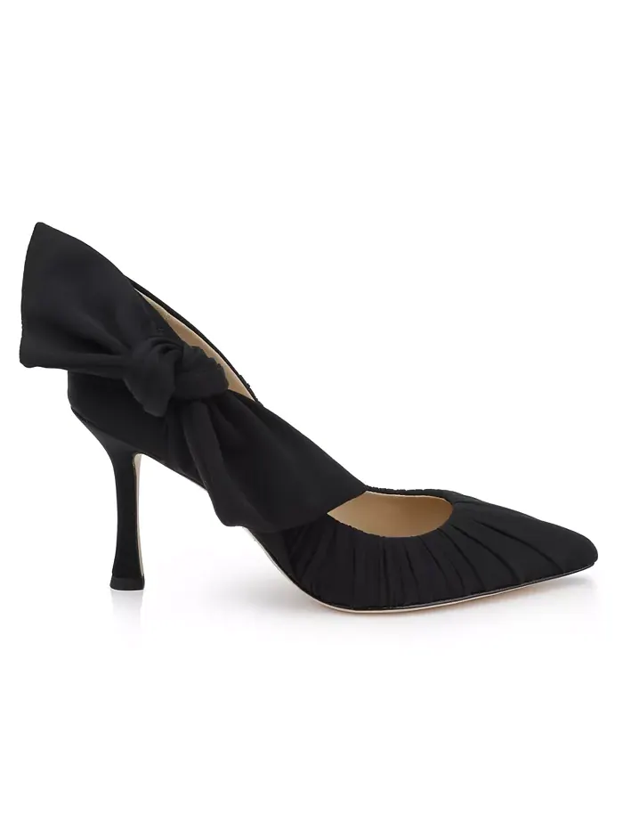 Женские вечерние туфли-лодочки Vanesa с бантом Badgley Mischka — изображение 2 из 5, черный
