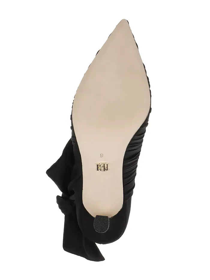 Женские вечерние туфли-лодочки Vanesa с бантом Badgley Mischka — изображение 4 из 5, черный