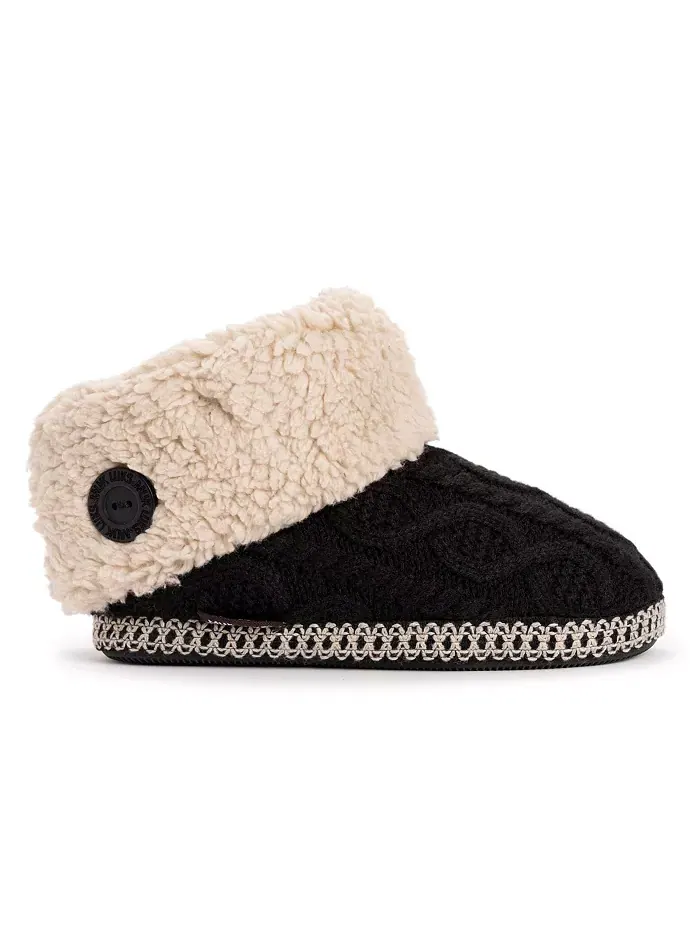 Женские тапочки-угги Melinda Cuff Muk Luks — изображение 2 из 3, черный