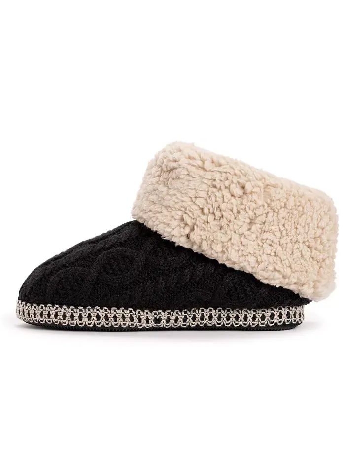 Женские тапочки-угги Melinda Cuff Muk Luks — изображение 3 из 3, черный