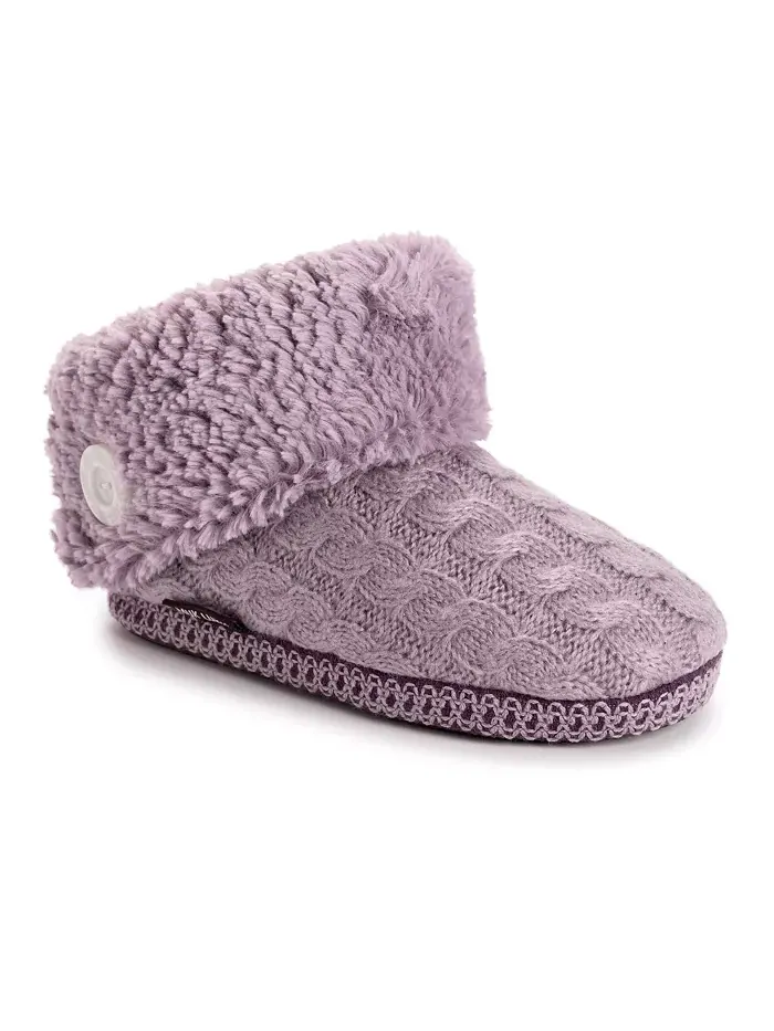 Женские тапочки-угги Melinda Cuff Muk Luks — изображение 1 из 3, фиолетовый