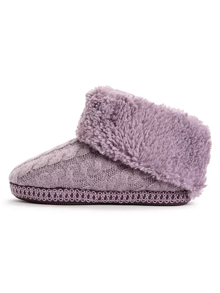 Женские тапочки-угги Melinda Cuff Muk Luks — изображение 2 из 3, фиолетовый